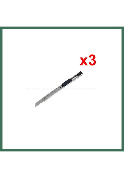 En-cag Metal Dar Maket Bıçağı İnce Falçata 9mm 3 Adet Bss