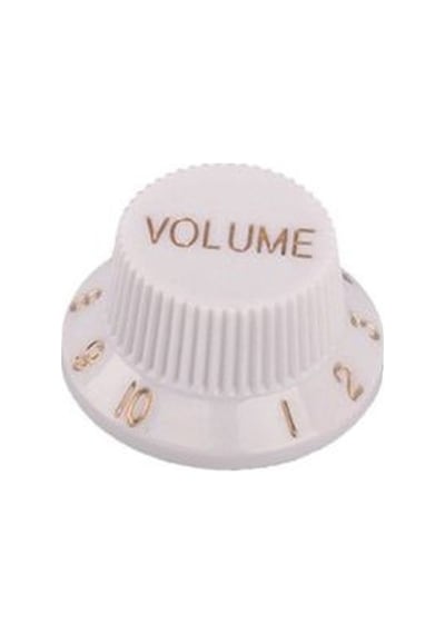 Valencia Pnb1vwt Gitar Volum Düğme Başlığı Plastik Beyaz Dr.Parts