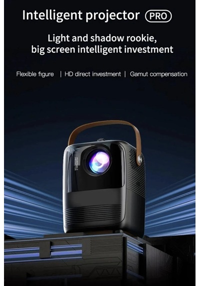 Akıllı Projeksiyon Cihazı 4k Destekli, Android Tv, Wifi & Bluetooth Bağlantılı 1080p Ev Sineması D