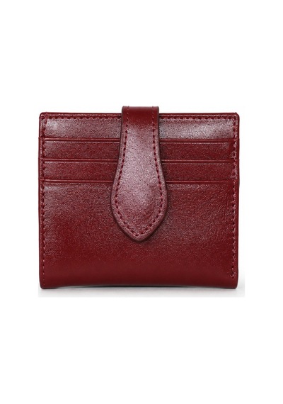 Genel Markalar Vaulto Gerçek Deri Unisex Kartlık Bordo