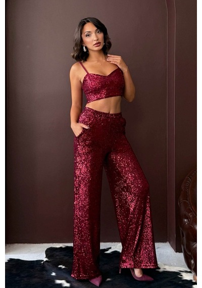 Verymoda F 1978 Pullu Pantollon Bordo