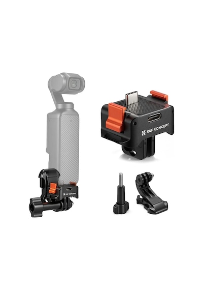 K&f Concept Osmo Pocket 3 / 4 Osmo Pocket 4 Için Şarj Soketli Stand Type-c