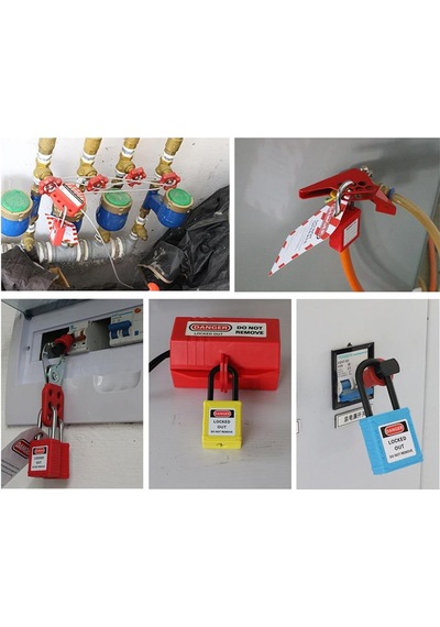 Safelock Bd-g11 İzole Emniyet Güvenlik Asma Kilit 38mm - Kırmızı