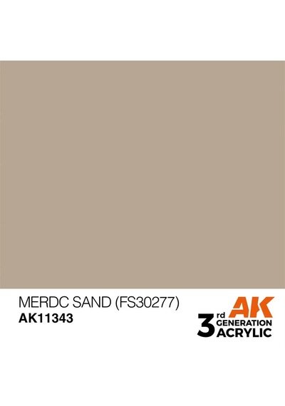 Ak Interactive 11343, 17 Ml. 3gen Merdc Sand Fs30277 Afv Maket Boyası Standart