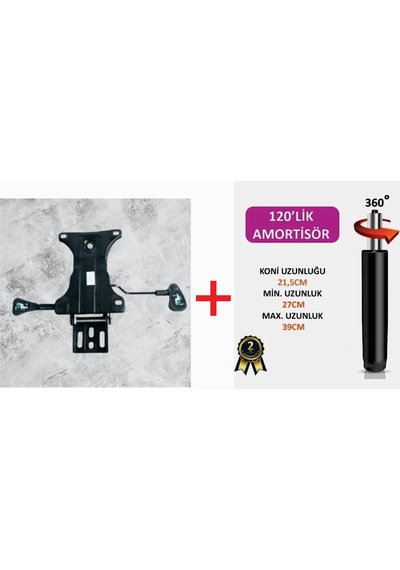 Cemre Ticaret Çift Kollu Kuyruklu Mekanizma+120'lik Siyah Piston