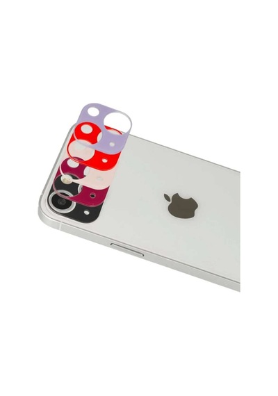 İphone 13 Rainbow Kamera Lens Koruma Cam - Rose Diğer