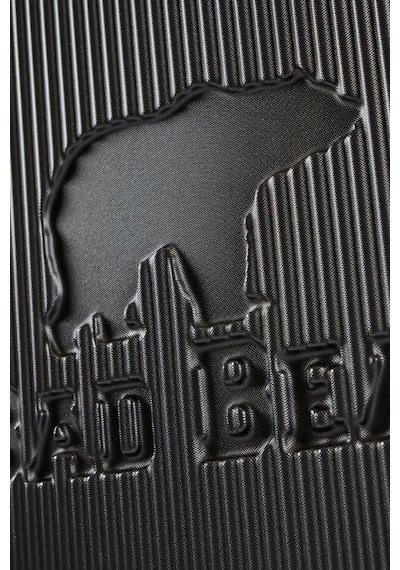 Bad Bear Logo Suitcase 23.01.80.002kg Koyu Gri Orta Boy Tekerlekli Abs Valiz 64 Lt. Koyu Gri
