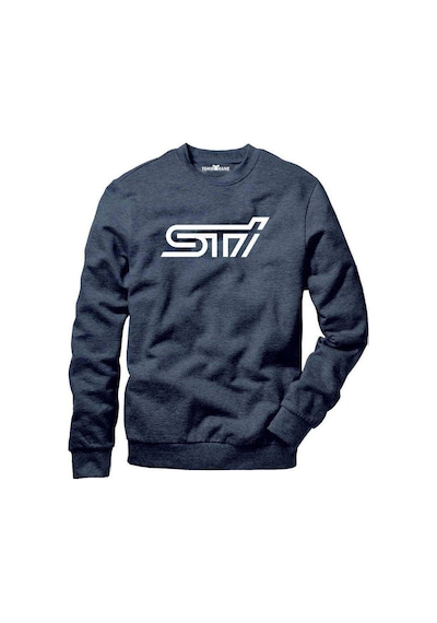 Tshirthane Subaru Sti Logo Sweatshirt Uzunkollu