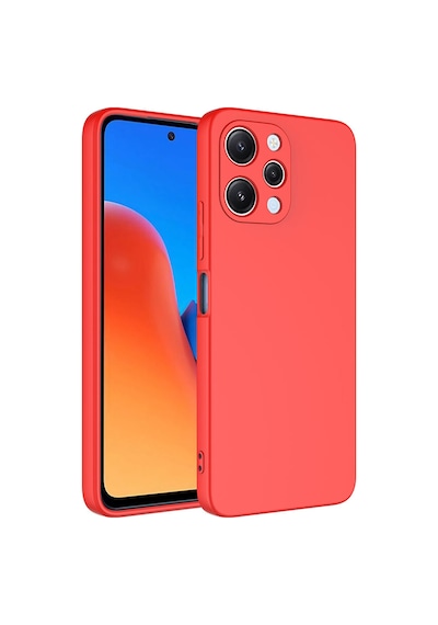 Xiaomi Redmi 12 Kılıf Kadife Lansman Soft Yumuşak Liquid Silikon Kamera Korumalı Kapak Resimde Görünen