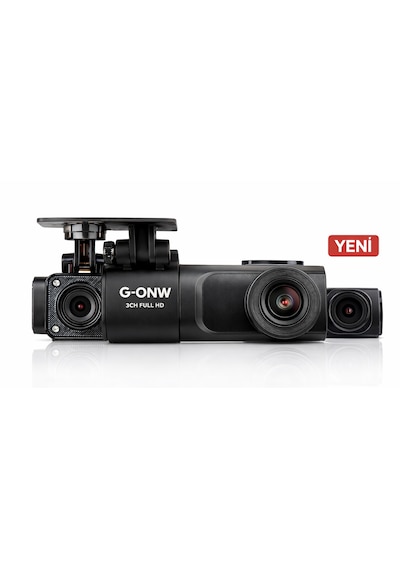 Gnet Gonw3 Alpha 3 Kameralı Fullhd Türkçe Lcd Ekranlı Araç Kamerası