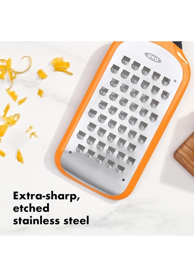 Oxo Good Grips Paslanmaz Çelik El Rendesi, İri Rende Çok Renkli