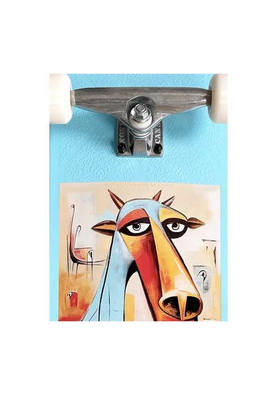 Push 8.5 Tunisia Mlsl Blue Skateboard Kaykay Mavi