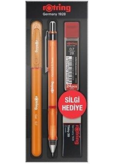 Rotring Visuclick 0.7mm Turuncu Versatil+jel Kalem Seti