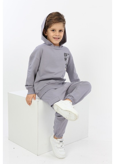 Toontoy Kids Toontoy Erkek Çocuk Explorer Baskılı Eşofman Takım Gri Toontoy Kids Toontoy Erkek Çocuk Explorer Baskılı Eşofman Takım Gri