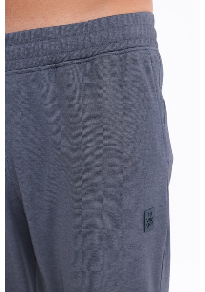 Rowinger Premium Merserize Örme Kumaş Lastikli Paça Erkek Pantolon Eşofman Altı Navyblue