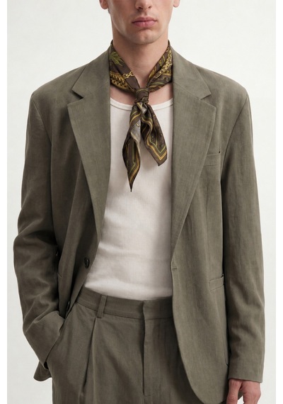 Antioch Modal Karışımlı Relaxed Blazer Ceket Haki