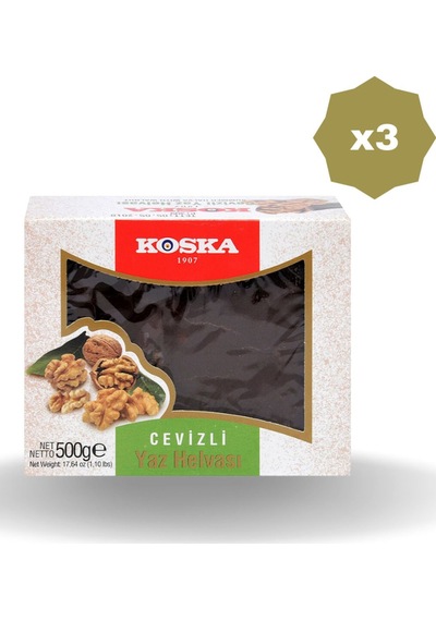 Cevizli Helva 500 Gr - 3 Adet