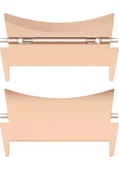 Galaxy Uyumlu Watch 4 40mm 20mm Metal Kordon Dönüştürücü Mkst- Rose Gold