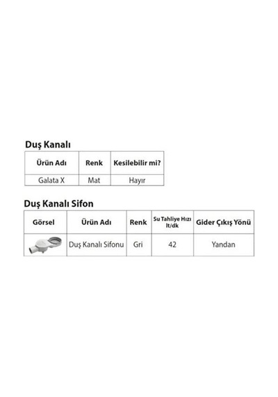 Hüppe Duş Kanalı 40 Cm Galata X Mat Satine