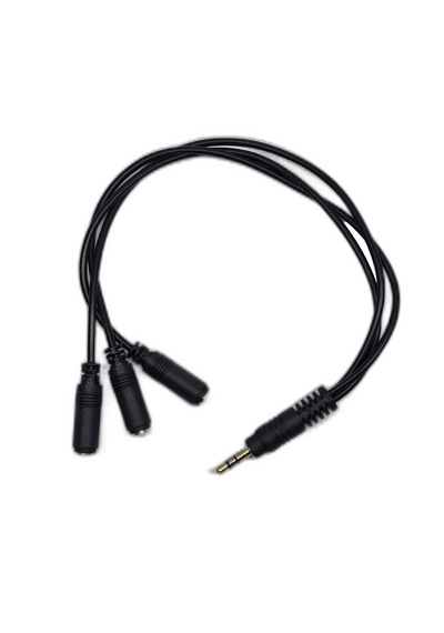 3.5 Mm Aux Çoklayıcı Kablo 1 Erkek 3 Dişi 20 Cm - Kulaklık Ve Ses Paylaştırıcı Splitter 0,15m