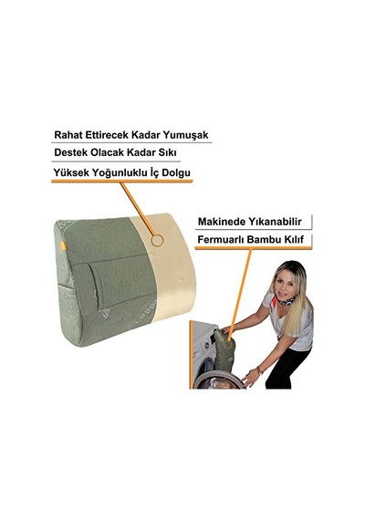 Klasik Bel Yastığı Renksiz 0 Çok Renkli