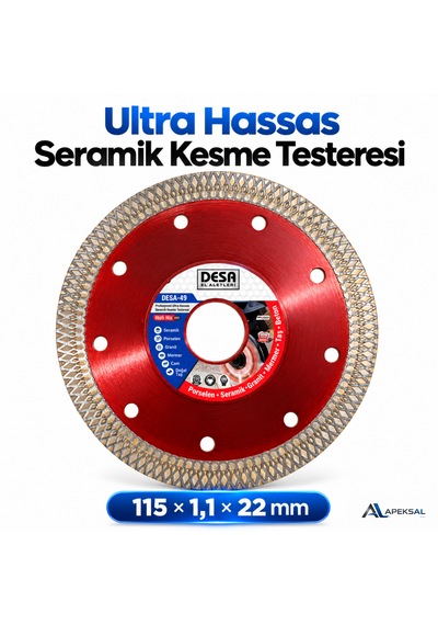 4 Adet Ultra Hassas Seramik Kesme Taşlama 115 Mm Granit Fayans Mermer Cam Elmas Kesme Testeresi