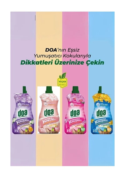 Doa Konsantre Çamaşır Yumuşatıcı Amber Ve Gül 1500 Ml X 2 Adet 2'li Set
