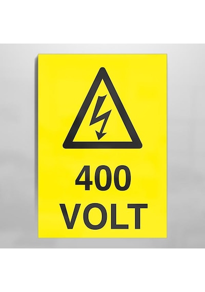 400 Volt Uyarı Levhası 60x90cm