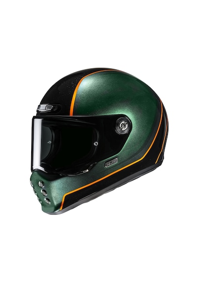 Hjc V10 Hodu MC47 Kapalı Motosiklet Kaskı Yeşil