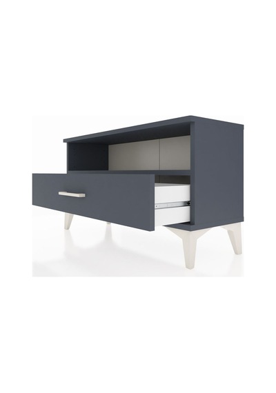 Arges Şifonyer Tek Raflı Tek Çekmeceli 88x30x48 Antrasit-antr... Antrasit