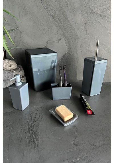 Biga Banyo Seti-gri Çok Renkli