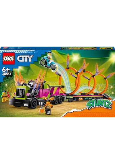 LEGO City 60357 Gösteri Kamyonu Ve Ateş Çemberi Yarışması