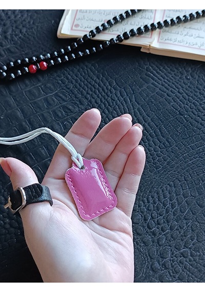 Küçük Dörtgen Cevşen Dualı Kolye Muska Hakiki Deri El Yapımı Xs P Çok renkli 22083021
