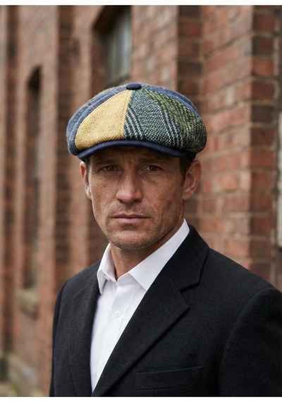 Emybox Erkek Kaşe 8 Köşe Kasket Şapka Klasik Retro- Peaky Blinders Tarzı Lastikli Standart Beden O