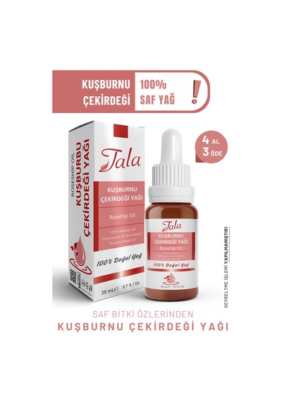 Tala Kuşburnu Çekirdeği Yağı %100 Saf Ve Doğal Soğuk Sıkım 20 ML