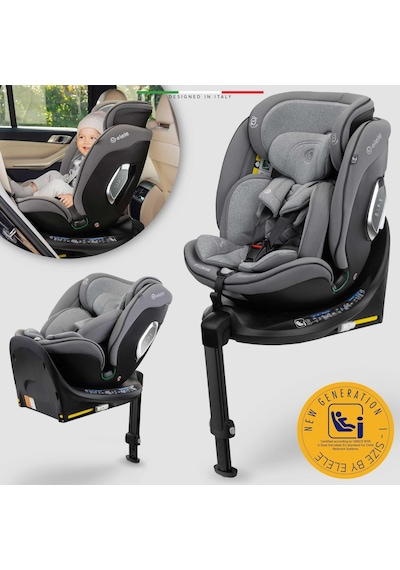 Elele Stradafix 360 Dönen I-size Oto Koltuğu İsofix 40-150 Cm 0-36 Kg Gri