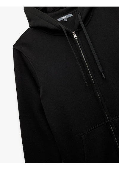 Koton Uzun Kollu Şardonlu Fermuarlı Kanguru Cepli Sweatshirt Siyah 6wam70018mk Siyah Koton Uzun Kollu Şardonlu Fermuarlı Kanguru Cepli Sweatshirt Siyah 6wam70018mk Siyah