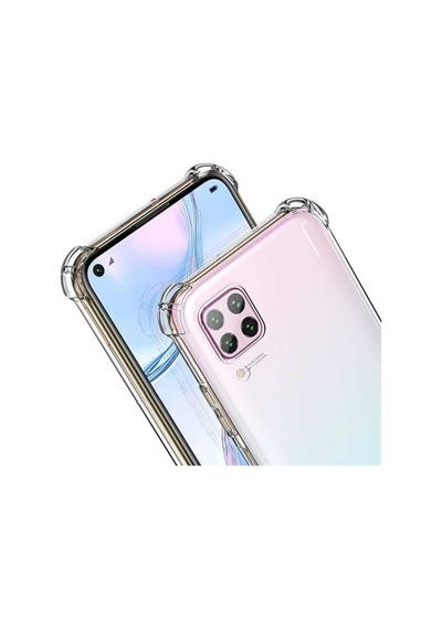 Huawei P40 Lite Kılıf Şeffaf Nitro Anti Shock Kapak Renksiz