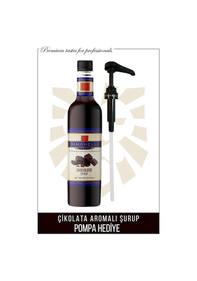 Simonelli Kahve Şurubu Çikolata Aromalı 70 CL + Pompa Sımonellı