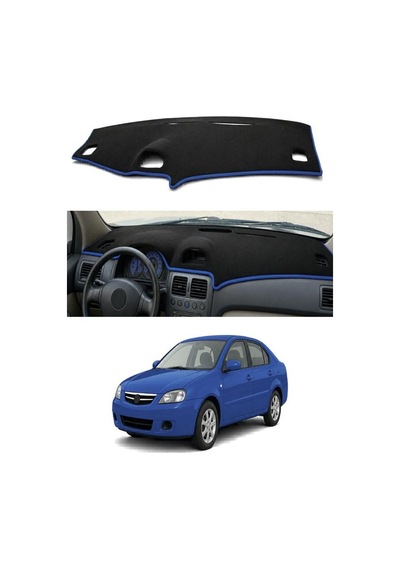 Proton - Gen-2 2004-2011 Uyumlu Torpido Koruma Kılıfı - Mavi Şeritli