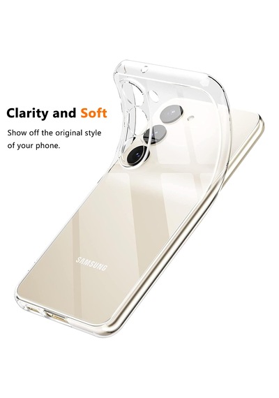 Samsung Galaxy Uyumlu A26 Şeffaf Silikon Kamera Yeri Korumalı Kılıf