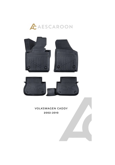 Volkswagen Caddy 2002-2010 Arası 3d Havuzlu Paspas