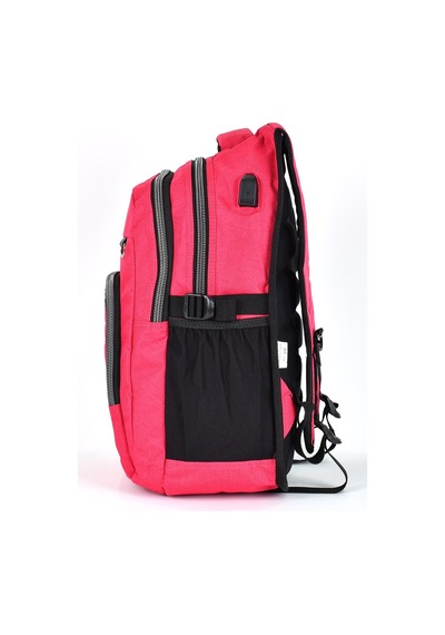 Elatae Unisex Ortopedik Çok Gözlü Günlük Seyahat Okul Sırt Çantası Pembe 2238