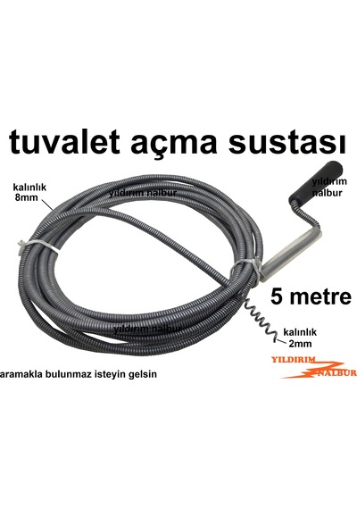 5 METRE TUVALET LAVABO KANAL SUSTASI KALİTE KANAL SUSTASI UZUN KA