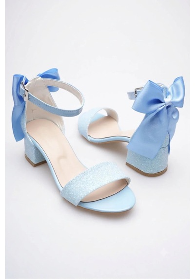 Nese Shoes Simli Kız Çocuk Topuklu Ayakkabı, Abiye Ayakkabı, Tek Bant, Yeni Sezon, Simli Mavi Nese Shoes Simli Kız Çocuk Topuklu Ayakkabı, Abiye Ayakkabı, Tek Bant, Yeni Sezon, Simli Mavi