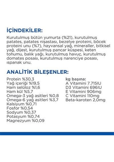 Hill's Sp Scıence Plan Hipoalerjenik Yumurta Ve Böcek Proteinli Tahılsız Yetişkin Kedi Maması 1,5kg