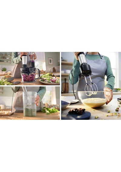 Bosch MSM6M974 Serie 6 ErgoMaster 1600 W Paslanmaz Çelik El Blenderı
