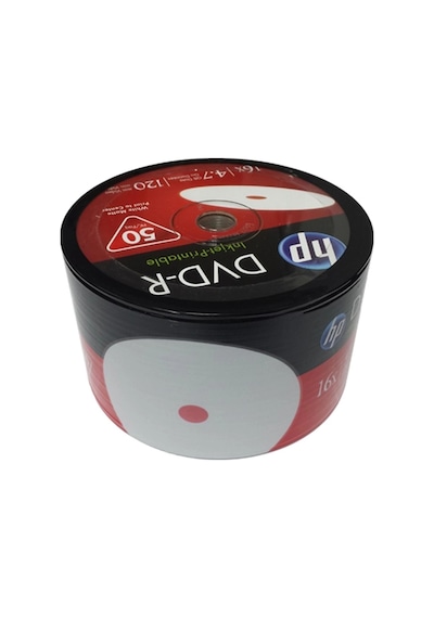 Hp Dvd-r 4,7gb-120min 16x 50 Li Shrink Printable Kdo
