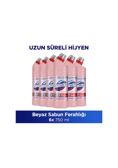 Çamaşır Suyu Beyaz Sabun Ferahlığı 750 Ml X6 Mikrofiber Bez Hediye Diğer