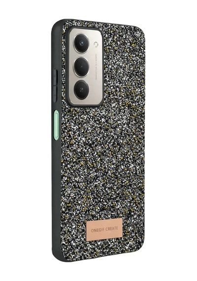 Onegif Xiaomi Redmi 15 4g Bright Simli Kapak - Gold Altın